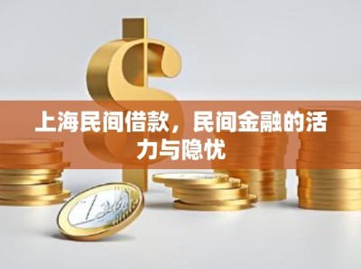 上海民间借款，民间金融的活力与隐忧